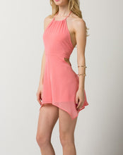 Chiffon Halter Cut Out Romper