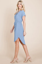 Blue Summer Button Down Dress