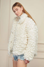 Off White Faux Fur Jacket