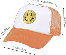 Summer Smiley Face Patch Two Tone Trucker Hat