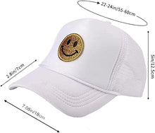 Summer Smiley Face Patch Two Tone Trucker Hat