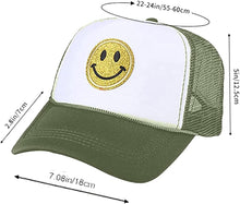 Summer Smiley Face Patch Two Tone Trucker Hat