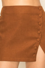 Brown Secret Touch High-waist Mini Skirt