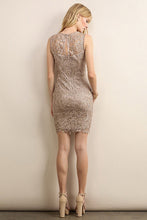 Lace Yoke Sheath Dress