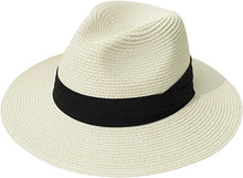 Beige Summer Banding Beach Straw Sunhat