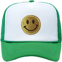 Summer Smiley Face Patch Two Tone Trucker Hat