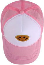 Summer Smiley Face Patch Two Tone Trucker Hat