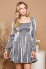 Grey One Shoulder Animal Print Mini Dress