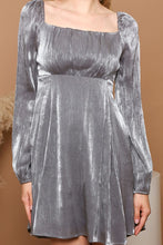 Grey One Shoulder Animal Print Mini Dress