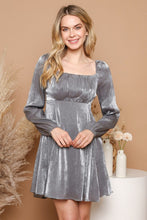 Grey One Shoulder Animal Print Mini Dress