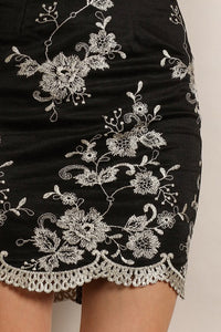 Floral See-Through Long Sleeve Mesh Dress
