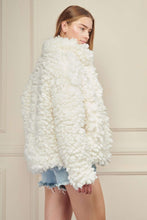 Off White Faux Fur Jacket
