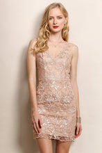 Big Flower Lace Cocktail Dress