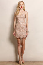 Big Flower Lace Cocktail Dress