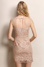 Big Flower Lace Cocktail Dress