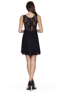 Black Full Lace Summer Dress