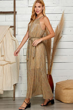 Multi Blue Multi Color Halter Neck Maxi Dress