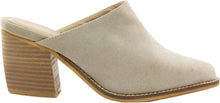 Suede Taupe Arider Girl SISSY Pointed Toe Block Heel Mules
