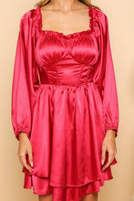 Red Satin Mini Dress