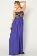 Pattern Top Long Dress