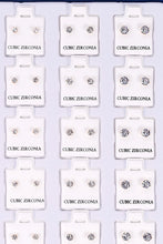 36Pair Gold Cubic Earring Set