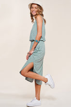 Green Sleeveless Summer Casual Long Dress