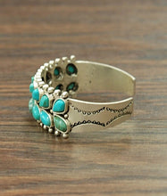 Natural Turquoise "c" Cuff Bracelet