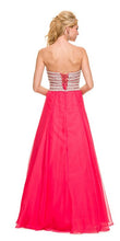 Red Jewel Embellished Evening Dress