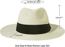 Beige Summer Banding Beach Straw Sunhat