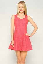 Raspberry Flare Mini Dress