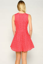 Raspberry Flare Mini Dress
