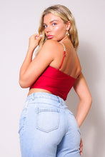 Red Pure Bliss Rhinestone Ice Top