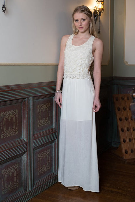 Wave Top Chiffon Dress