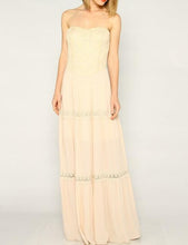 Lace Trim Long Dress