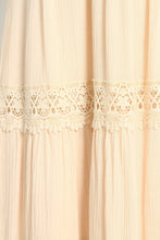 Lace Trim Long Dress