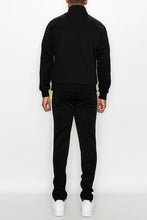 F.Yellow Men's Color Block Track Set