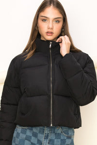 Black Trend Taker Puffer Jacket