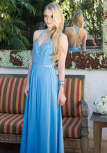 Lace Trim Open Back Long Dress