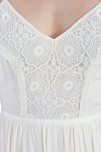 Lace Trim Open Back Long Dress