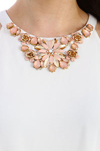 Sleeveless Gem Chest Flared Sheer Dress