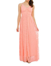 Shoulder String Full Lace Long Dress