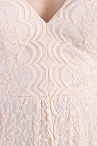 Shoulder String Full Lace Long Dress