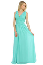 Mint Round Neckline Maxi Dress