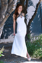 Neck Bead Trim Maxi Dress