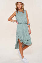 Green Sleeveless Summer Casual Long Dress
