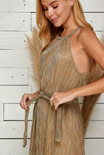 Multi Blue Multi Color Halter Neck Maxi Dress