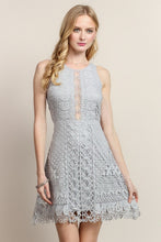 Butterfly And Flower Detailed Lace Dress