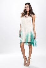 Ombre Fringe Crochet Yoke Dress