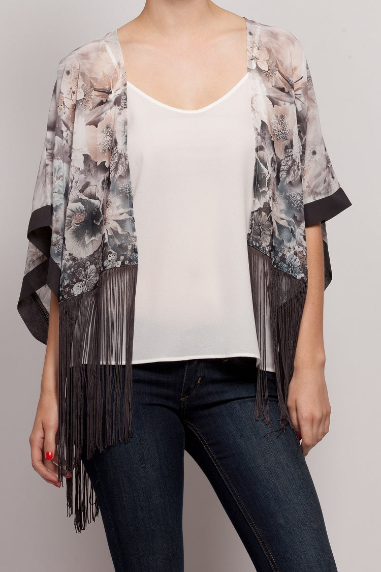 Chiffn Fringe Cardigan