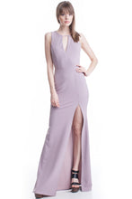 Keyhole Front Neck Open Back Maxi Dress